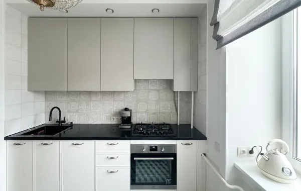 Фото Кухня БА1359 Хаген RAL 9010/Система RAL 7044