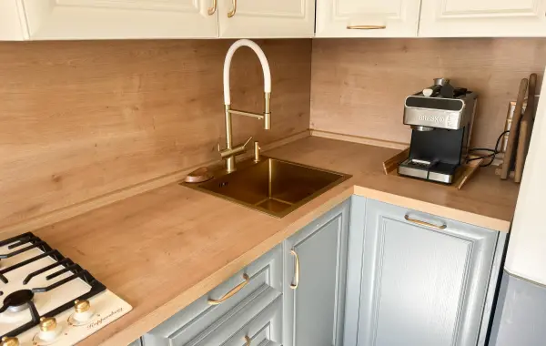 Фото Кухня СУ1300 Т219В Ясень 143/Т514