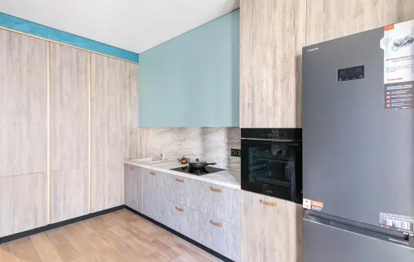 Фото Кухня ВП1244 Синкрон Анкона структура/Синкрон Эвора-3